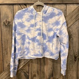 Blue Tie-Dye Hoodie